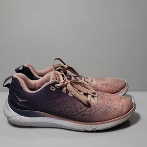Hoka One One Hupana EM Women's Athletic Shoes in Light peach Navy US 7.5